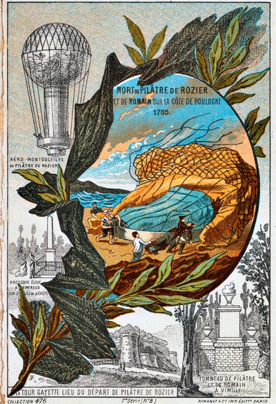 ピエールドロジェとロマンの死、1785〜1890年代。 作： Unbekannt
