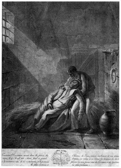 1803年4月27日、ハイチ革命指導者、トゥーサンルーバーチュールの死 作： Unbekannt