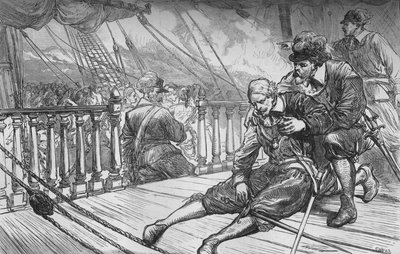 ヴァントロンプの死、1653年8月10日、c1880 作： Unbekannt