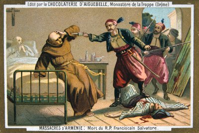 フランシスコ会の修道士サルバトーレ牧師の死、1895年 作： Unbekannt