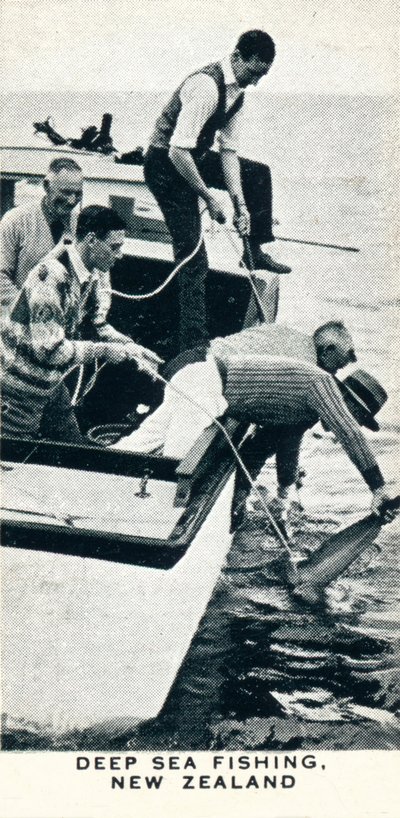 深海釣り、ニュージーランド、1927 1937 作： Unbekannt