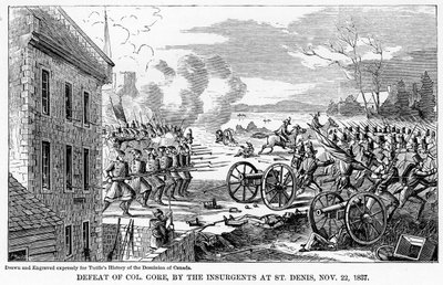 1837年11月22日、セントデニスでの反乱軍によるゴア大佐の敗北 作： Unbekannt