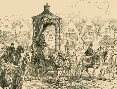アルマダの敗北：セントポールズでの感謝祭サービス、1558年、1890年。 作： Unbekannt