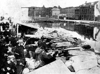アントワープの大動脈の防衛、第一次世界大戦、1914年 作： Unbekannt