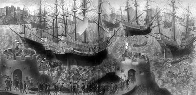 1902年5月1520年5月、ドーバーを出発したヘンリー8世 作： Unbekannt
