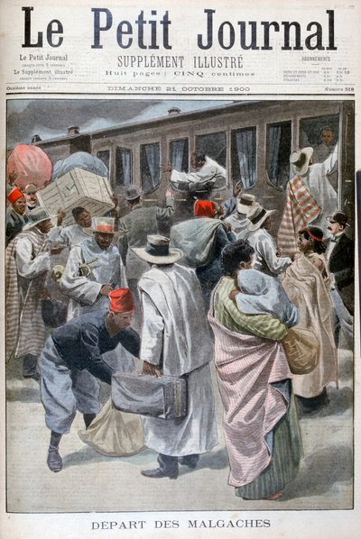 マダガスカルの出発、1900年の万国博覧会、パリ、1900年 作： Unbekannt