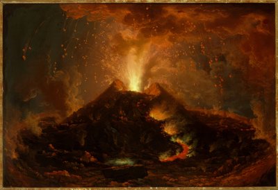 ヴェスヴィオ火山の噴火 作： Unbekannt