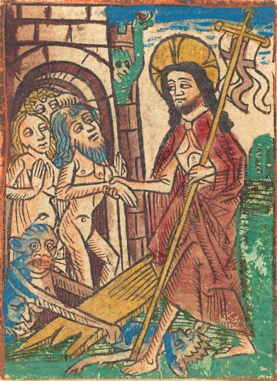 リンボへの降下、c。 1490年。 作： Unbekannt