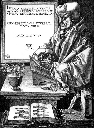 デジデリウスエラスムス、オランダの作家、学者および人道主義者、1893年 作： Unbekannt