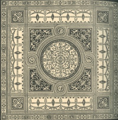 天井のデザイン、c1860s、1881年。 作： Unbekannt