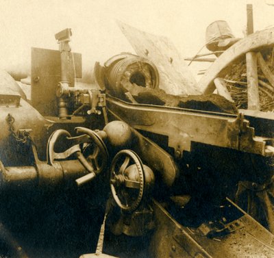 破壊された大砲、c1914-c1918 作： Unbekannt
