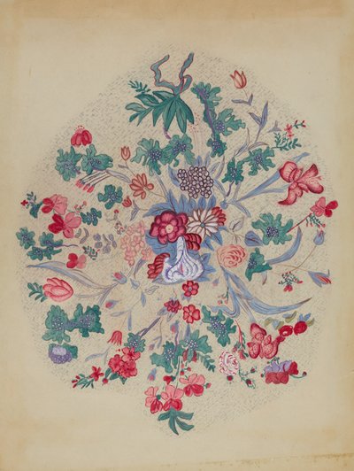 アップリケ キルトのディテール、19351942。 作： Unbekannt