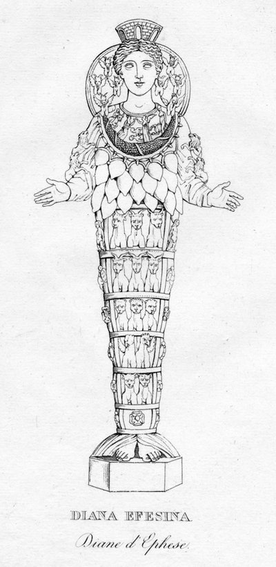 ダイアナ・エフェシナダイアン・デフェス、c1850 作： Unbekannt