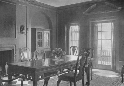 ガーデンテラスに面したダイニングルーム、WKヴァンダービルト夫人の家、ニューヨーク市、1924 作： Unbekannt