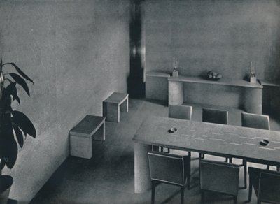 建築家オリバーヒルのダイニングルーム、フリバ、1942 作： Unbekannt