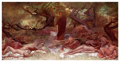 ディオニュソスとメイナド、1901 作： Unbekannt