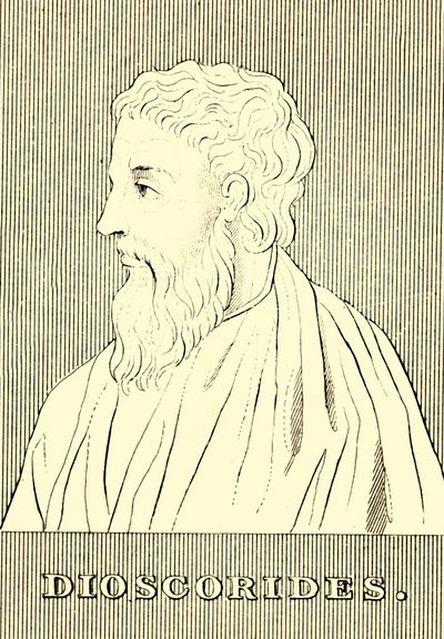 Dioscorides、c40-90 AD、1830。 作： Unbekannt