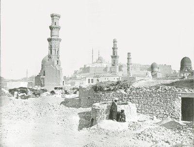 城塞の遠景、カイロ、エジプト、1895年。 作： Unbekannt
