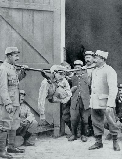 目の前の気晴らし、人間の蛇、フランス、第一次世界大戦、1915 作： Unbekannt