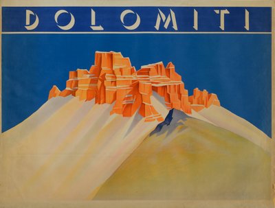 ドロミーティ、1910年代～1920年代。 作： Unbekannt