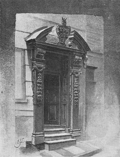 出入り口、画家ステイナーズホール、1890 作： Unbekannt