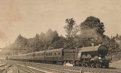 サウスクロイドン近くのダウンブライトンエクスプレス。エンジン4-4-2、No。421、c1920。 作： Unbekannt