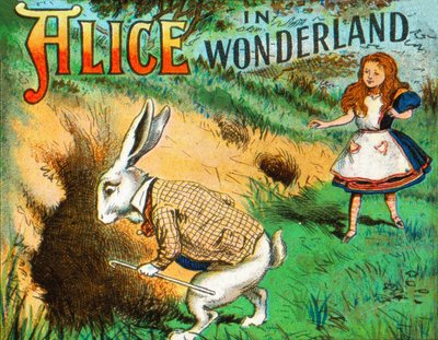うさぎの穴を下って、c1900。 作： Unbekannt