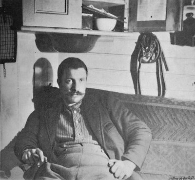 キャビンでのブレッシング博士、1893-1896年、1897年 作： Unbekannt
