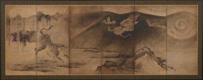 龍虎、桃山時代、江戸時代、17世紀。 作： Unbekannt