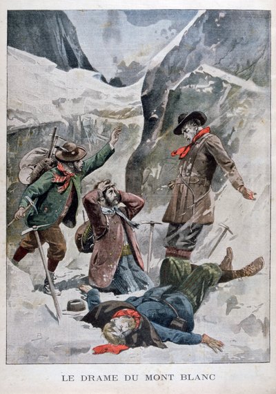 モンブランのドラマ、アルプス、1902 作： Unbekannt