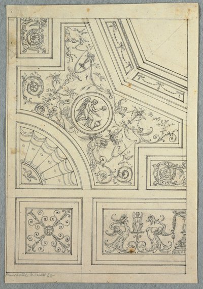 図面、天井のデザイン、ca。 1800 作： Unbekannt