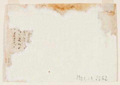 スケッチブックの図面、ページ;アポロとオーロラ 作： Unbekannt