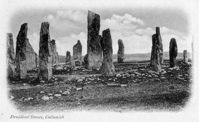ドルイドストーンズ、カラニッシュ、ルイス島、西諸島、スコットランド、1902 作： Unbekannt