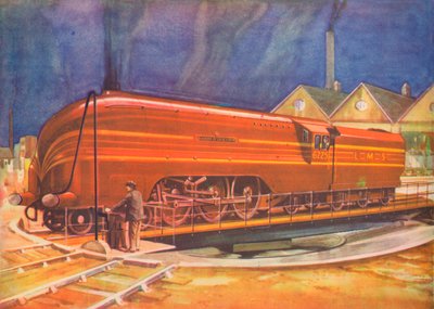 グロスター公爵夫人、LMS、ターンテーブル、カムデンタウン、1940 作： Unbekannt