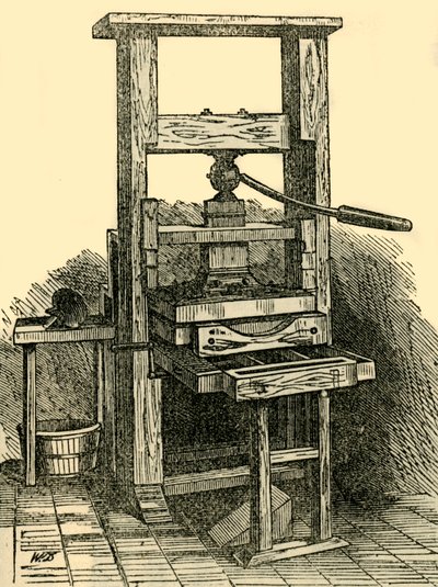 フランクリンズプレスの複製、1881年。 作： Unbekannt