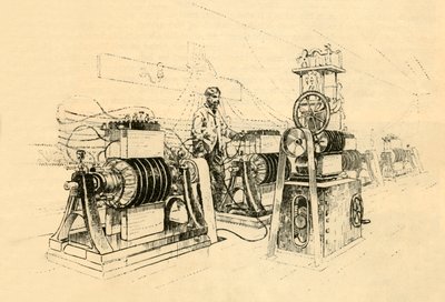 Dynamo-Electric Machines、Steamによる製造、磁気電気の生産、1882年。 作： Unbekannt