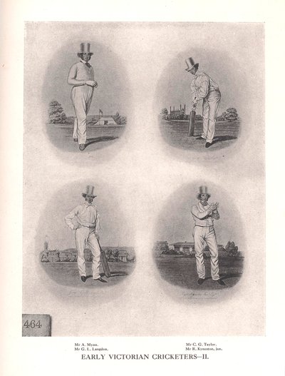 ビクトリア朝初期のクリケット選手、19世紀1912 作： Unbekannt