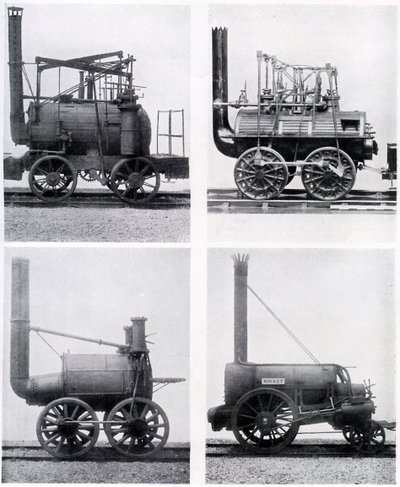 19世紀初期の機関車、c1920 作： Unbekannt