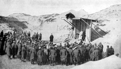 北海によるベルギーのビーチの砂丘のイースターの塊、第一次世界大戦、1915 作： Unbekannt