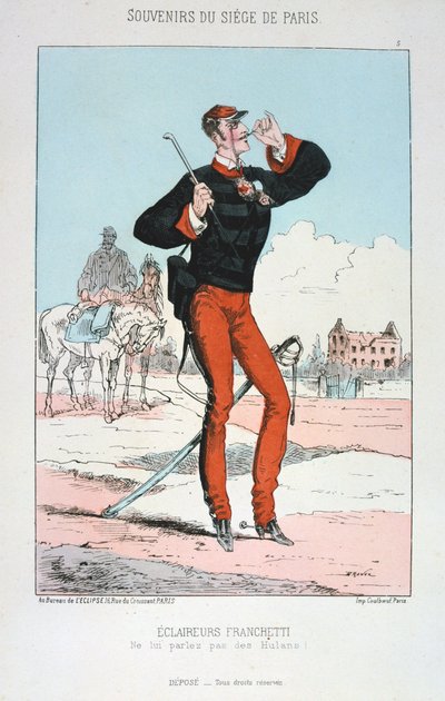 エクレールフランケッティ、パリの包囲、1870年から1871年。 作： Unbekannt