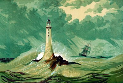 エディストーン灯台、c1850 作： Unbekannt
