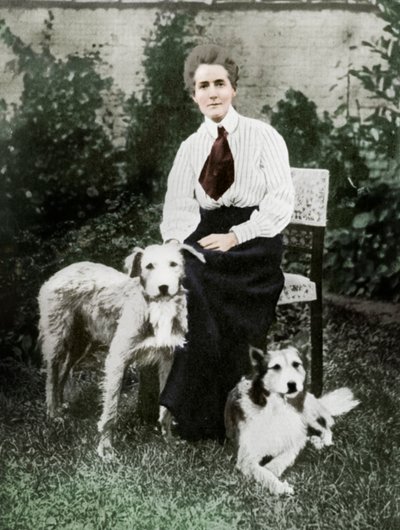 エディットカベルとペットの犬、c1915 作： Unbekannt