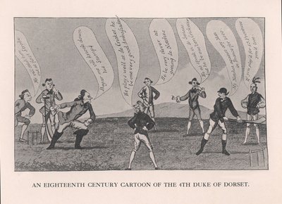 エドワード・サックビル1591-1652、第4ドーセット公、クリケット、19世紀1912 作： Unbekannt