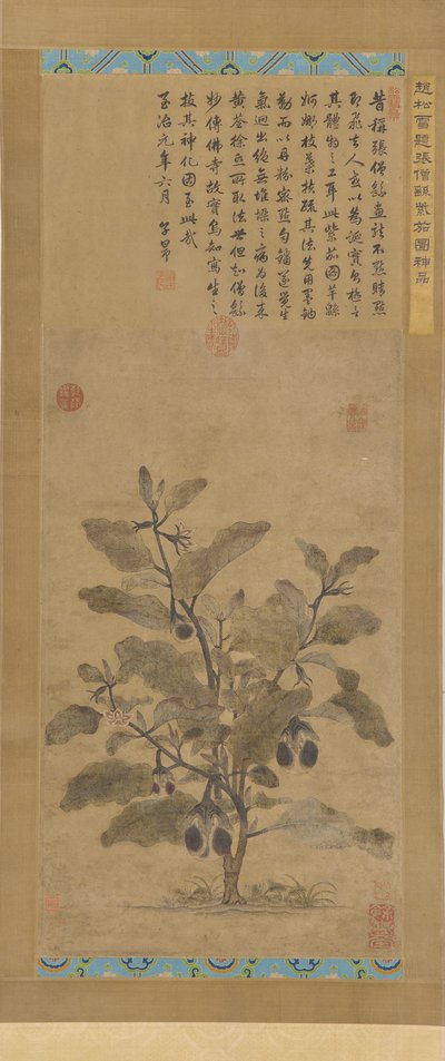 茄子、明代、1368～1644年。 作： Unbekannt