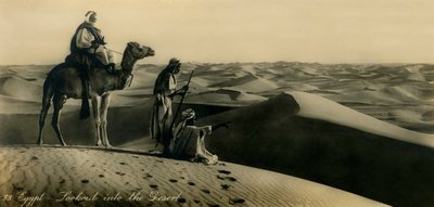 エジプト-砂漠の展望台、c1918-c1939。 作： Unbekannt