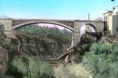 エルカンタラ橋、コンスタンティン、アルジェリア北東部 作： Unbekannt