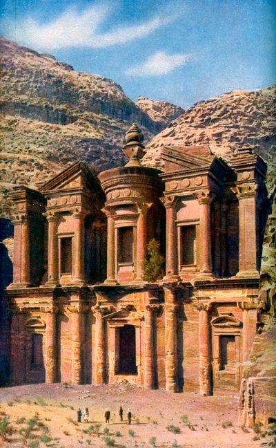 El Deir the Monastery、ペトラ、ヨルダン、c1924 作： Unbekannt