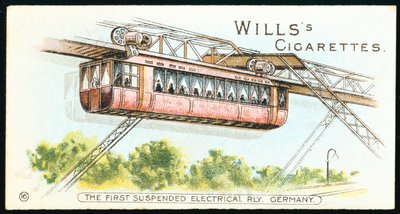 Barmen-Elberfeldの電気架空モノレールは、ドイツ、ヴッパータール、1901年 作： Unbekannt