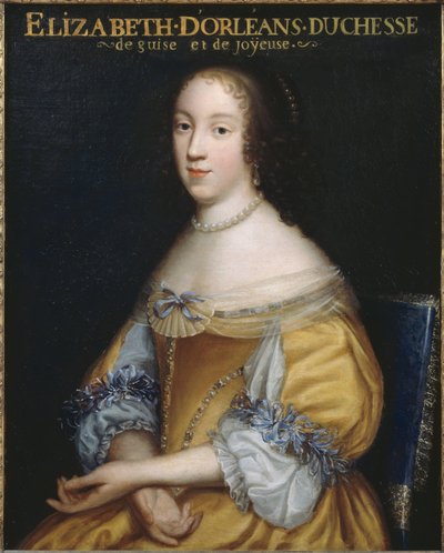 エリザベート マルグリット ドルレアン 1646-1696 年、ギーズ公爵夫人、1665 年頃。 作： Unbekannt
