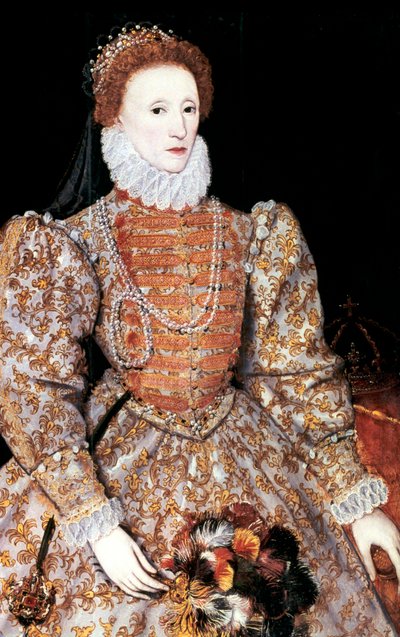 エリザベス1世、イングランドとアイルランドの女王、c1588 作： Unbekannt